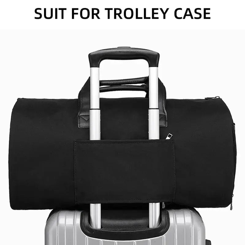 Convertible Garment Bags for Travel Large Capacity Duffel Bag with Shoe Pouch Weekend Business Trip Luggage Carry On Tote XM130 Le voyageur pratik
