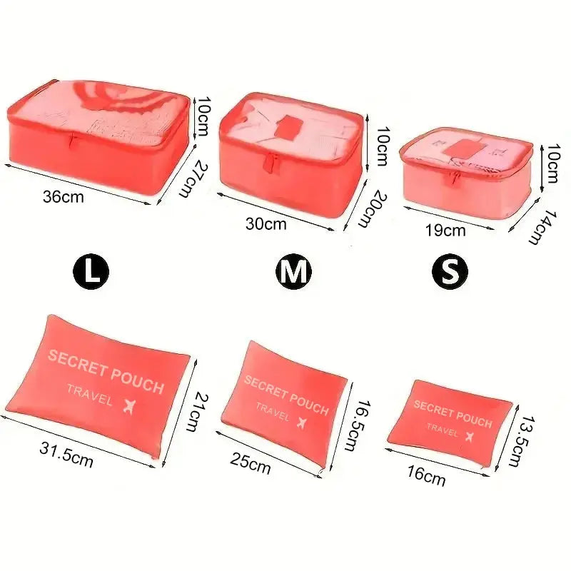 Ensemble 6 pièces organisateur Le voyageur pratik