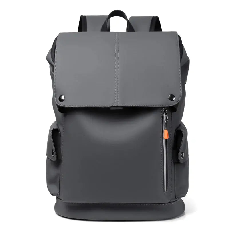 High Quality PU Leather Waterproof Men's Laptop Backpack Large Computer Backpack for Business Urban Man Backpack USB Charging Le voyageur pratik