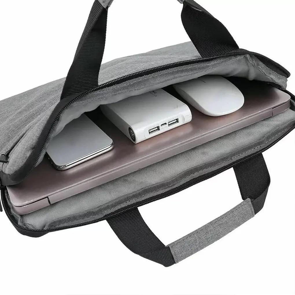 Laptop Bags Carrying Case for 15-16 inch Laptop and Tablet Shoulder Strap Durable Water-Repellent Fabric Business Casual School Le voyageur pratik
