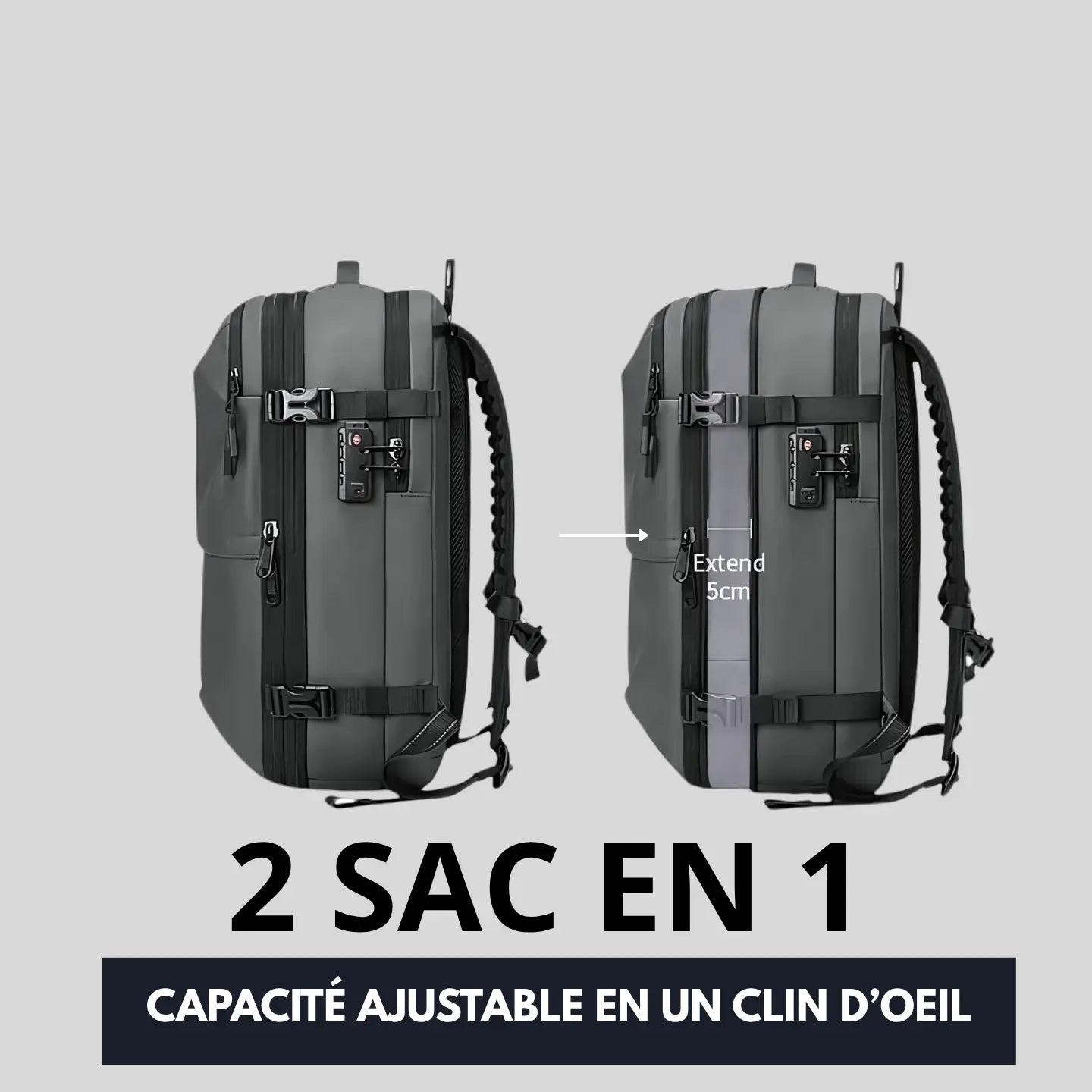 Manhattan – Le Sac Tout-en-Un pour Voyager Léger Le voyageur pratik