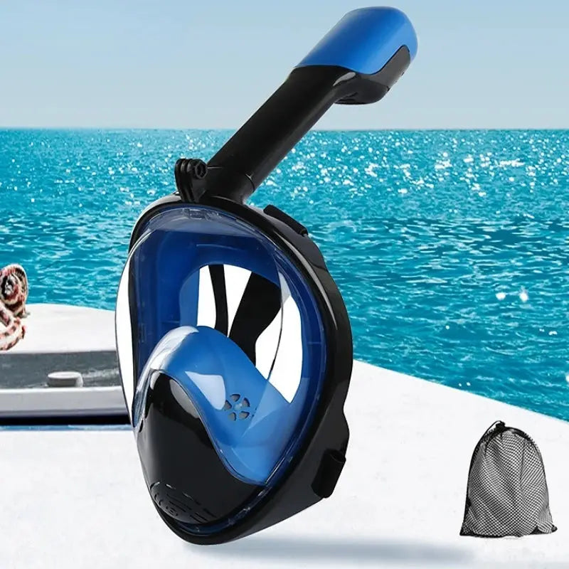 Masque intégral de snorkeling avec support Gopro Le voyageur pratik