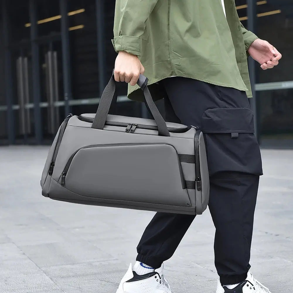 Men’s Duffle Bag Travel Duffel Bag Durable Sports Bag Stylish Handbag for Gym Weekend Trip Daily Use Le voyageur pratik