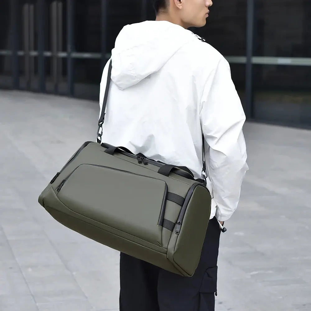 Men’s Duffle Bag Travel Duffel Bag Durable Sports Bag Stylish Handbag for Gym Weekend Trip Daily Use Le voyageur pratik