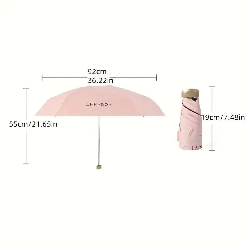 Mini Parapluie Pliant Ultraléger , Protection UV. Le voyageur pratik