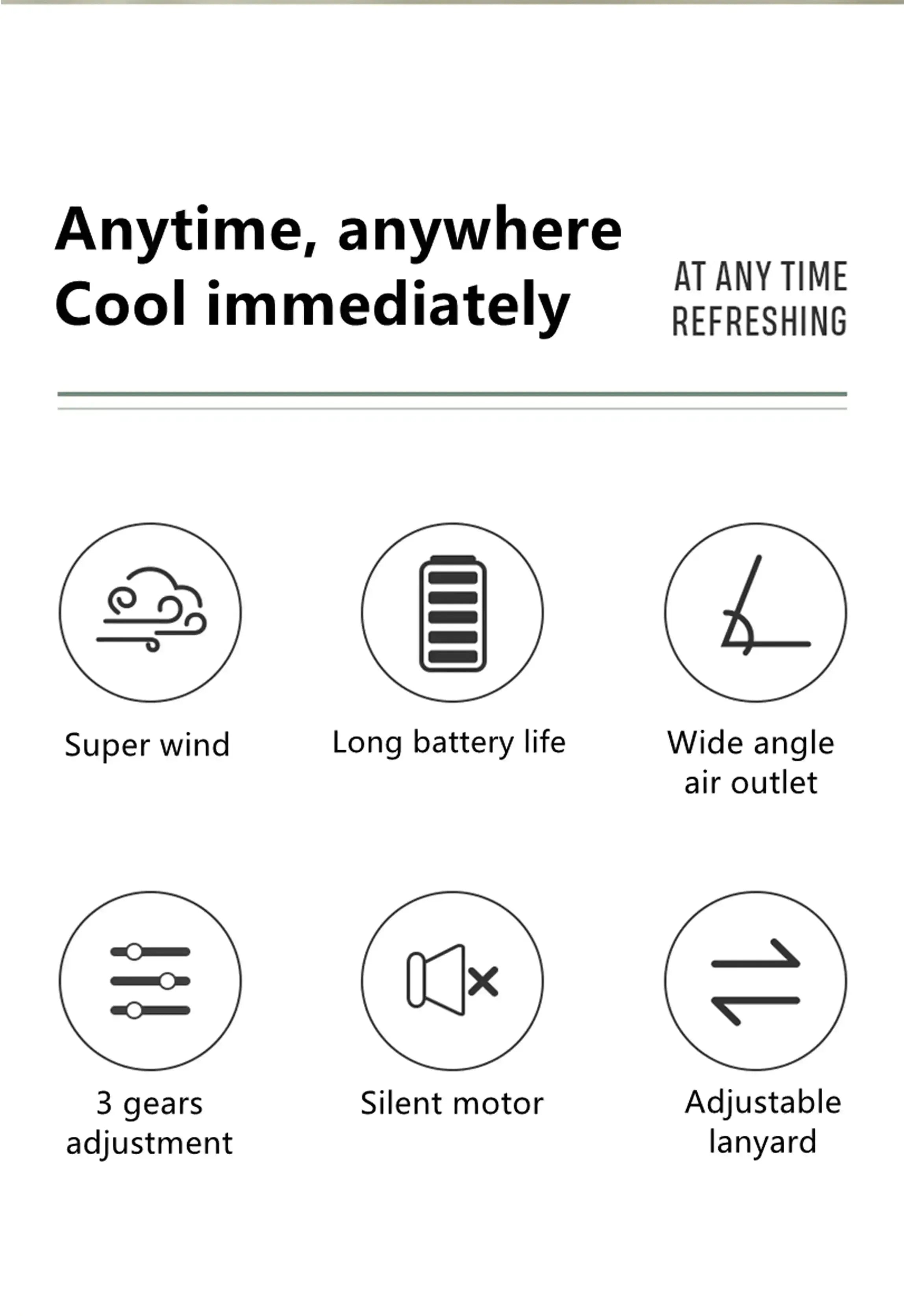 Mini ventilateur collier Le voyageur pratik