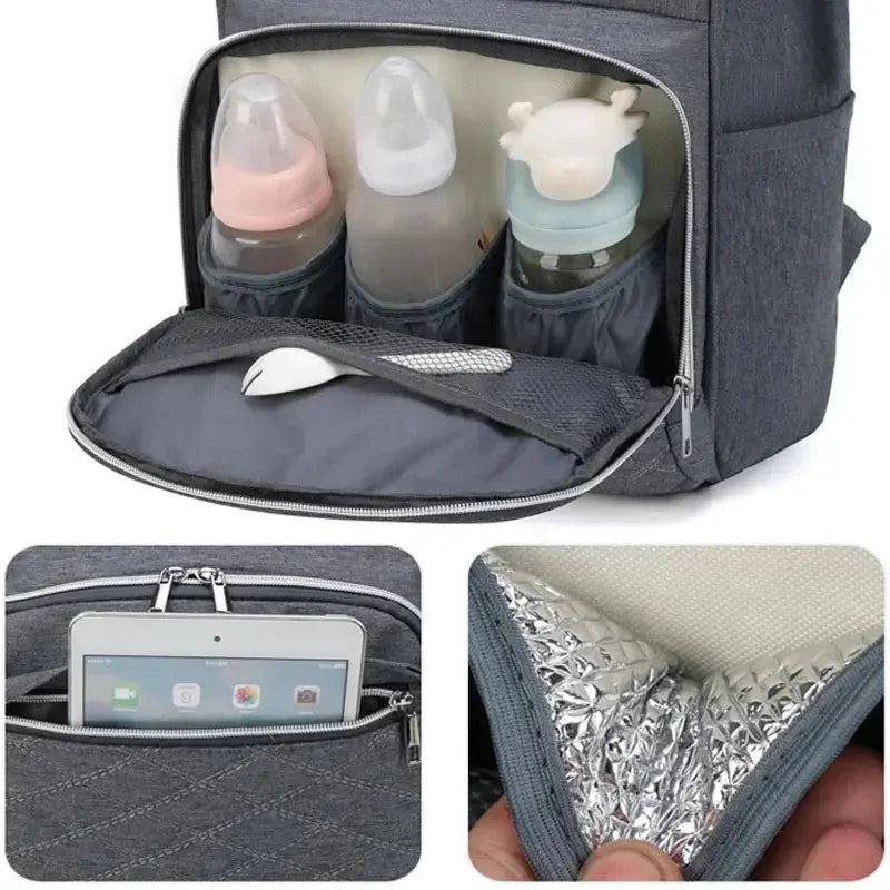 Mommy Diaper Bags Baby Stroller Hanging Bag Mother Large Capacity Nappy Backpacks with Changing Mat Convenient Baby Nursing Bags Le voyageur pratik