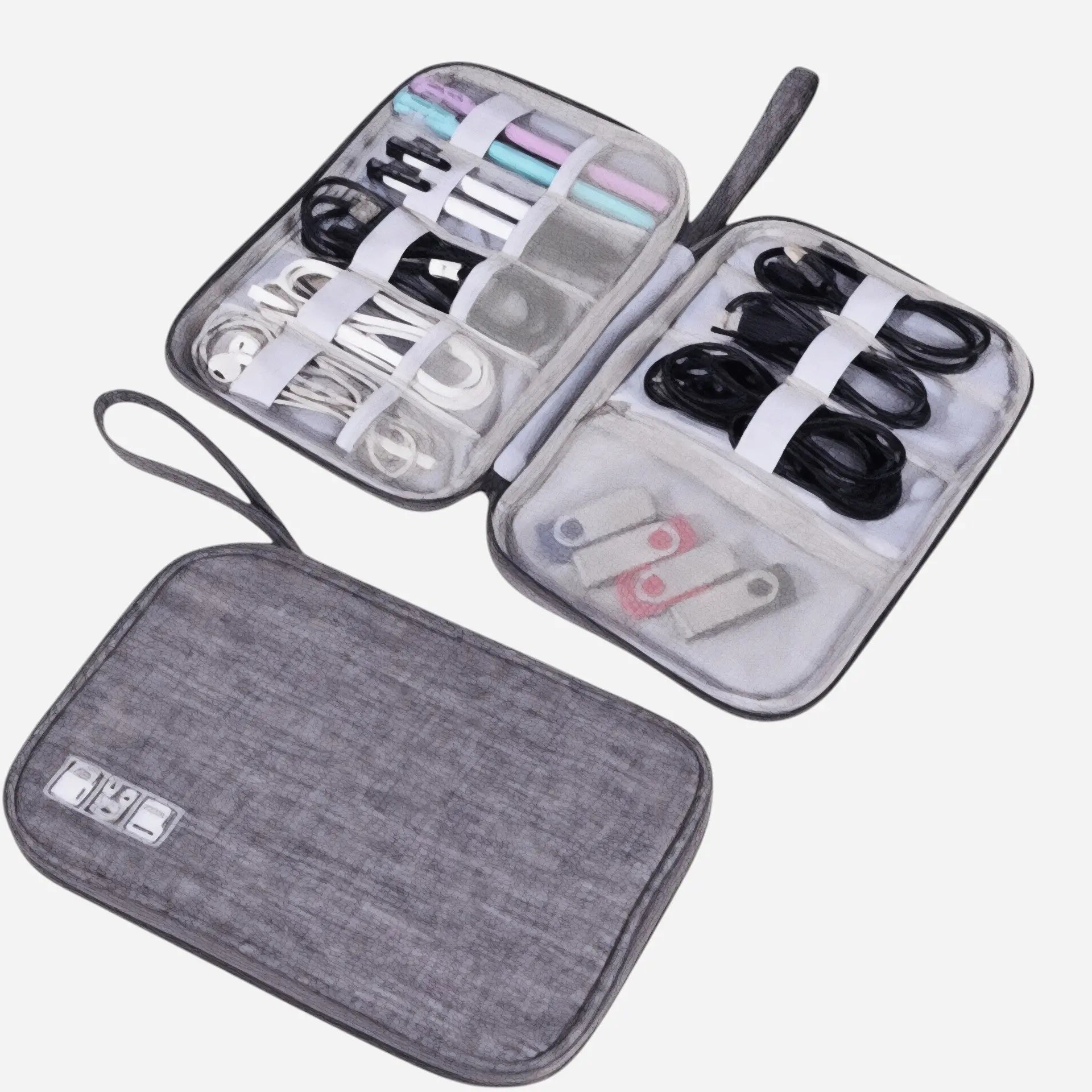 Pochette organiseur câble. Le voyageur pratik