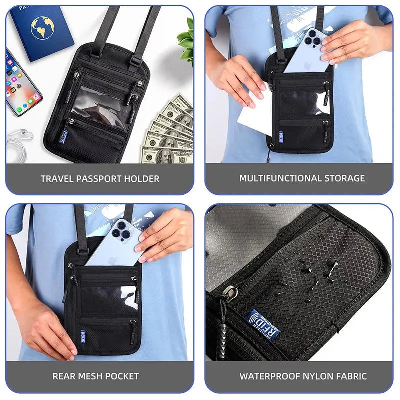 Pochette  voyage bandoulière Le voyageur pratik