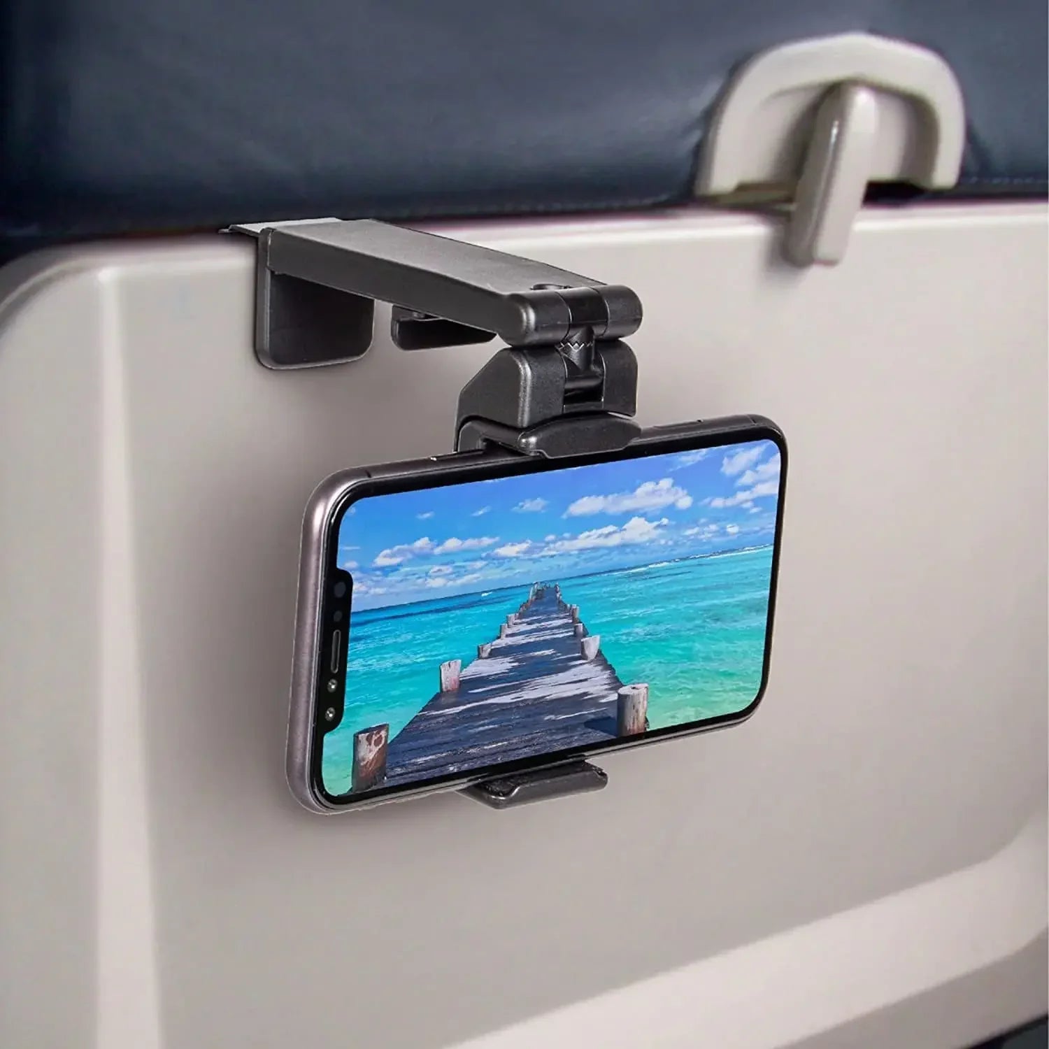 Support de téléphone pour avion, Clip Portable de voyage, siège de Train, Support de bureau pliable pour iPhone Samsung Google Mi Le voyageur pratik