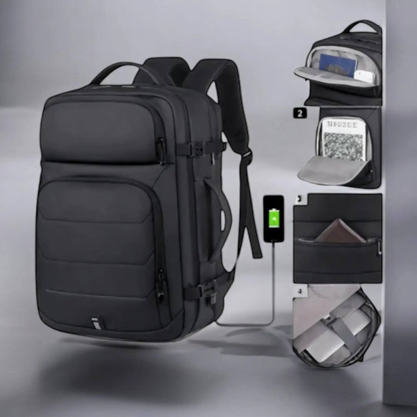 Sac à dos multifontion avec charge USB Le voyageur pratik