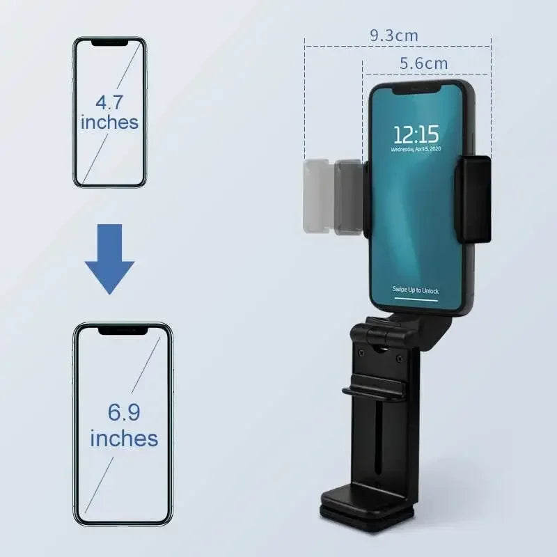 Support de téléphone pour avion, Clip Portable de voyage, siège de Train, Support de bureau pliable pour iPhone Samsung Google Mi Le voyageur pratik
