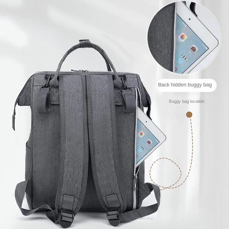Mommy Diaper Bags Baby Stroller Hanging Bag Mother Large Capacity Nappy Backpacks with Changing Mat Convenient Baby Nursing Bags Le voyageur pratik