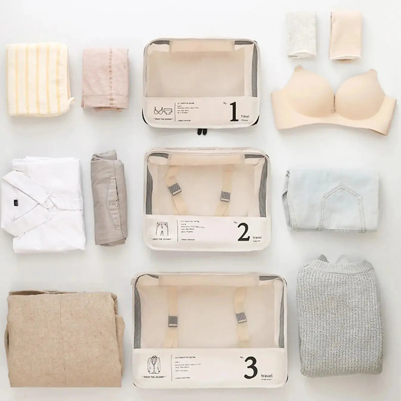 Set de rangement 7 pèces Le voyageur pratik