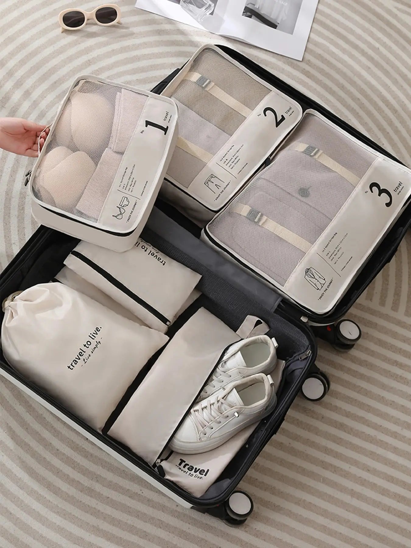 Set de rangement 7 pèces Le voyageur pratik