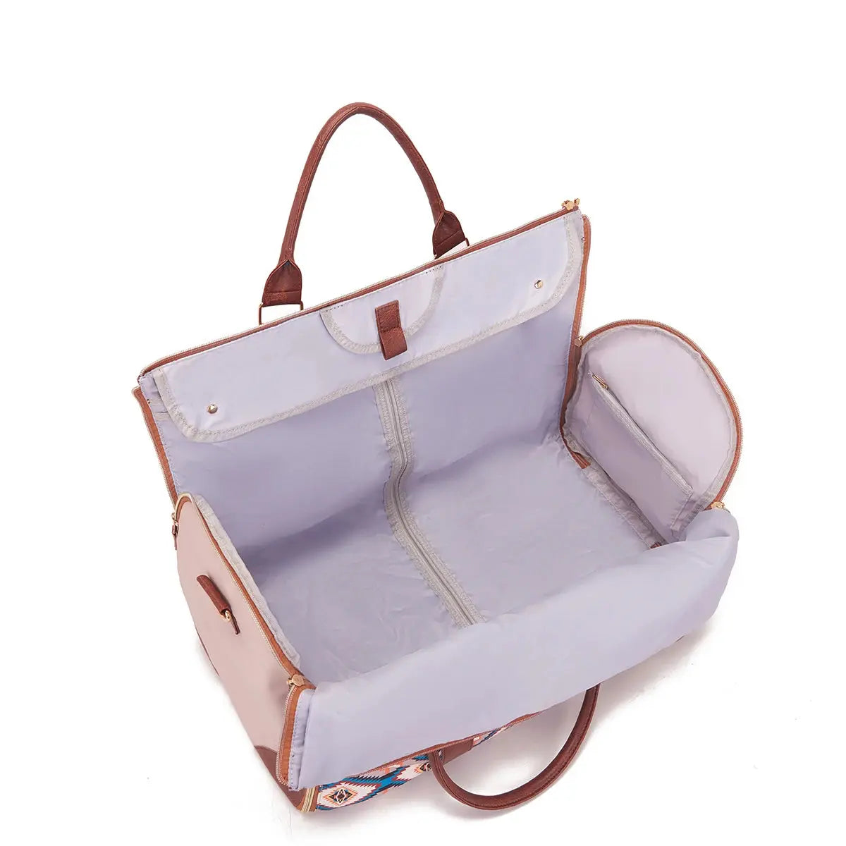 Simple and stylish printed foldable and expandable multifunctional travel bag Le voyageur pratik