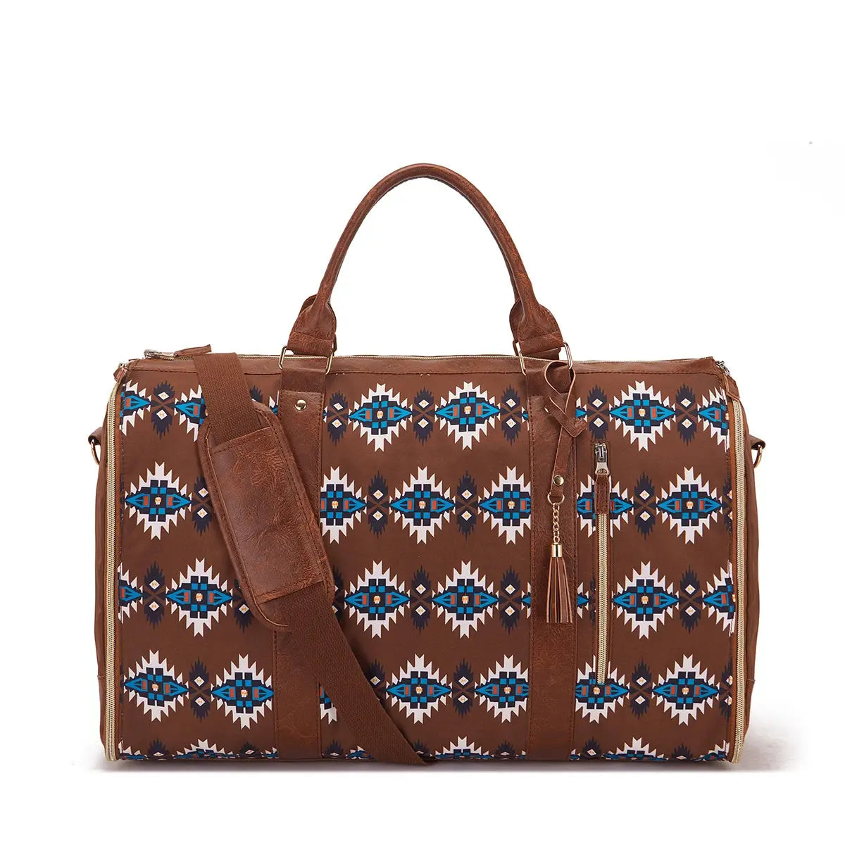 Simple and stylish printed foldable and expandable multifunctional travel bag Le voyageur pratik