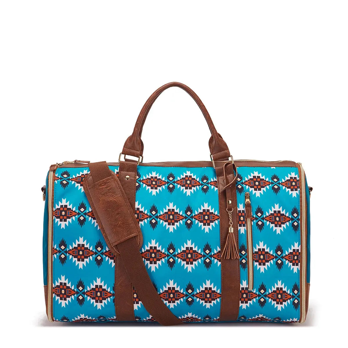 Simple and stylish printed foldable and expandable multifunctional travel bag Le voyageur pratik