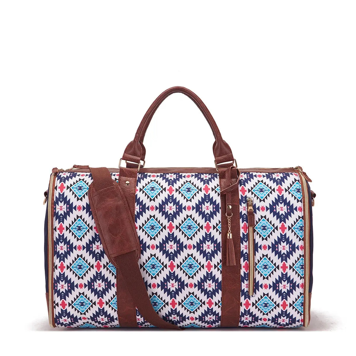 Simple and stylish printed foldable and expandable multifunctional travel bag Le voyageur pratik