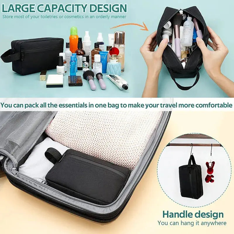 Travel Men's Toiletry Bag Large Capacity Waterproof Portable Travel Necessaire Case Cosmetic Bag for Men Women Beauty Wash Pouch Le voyageur pratik