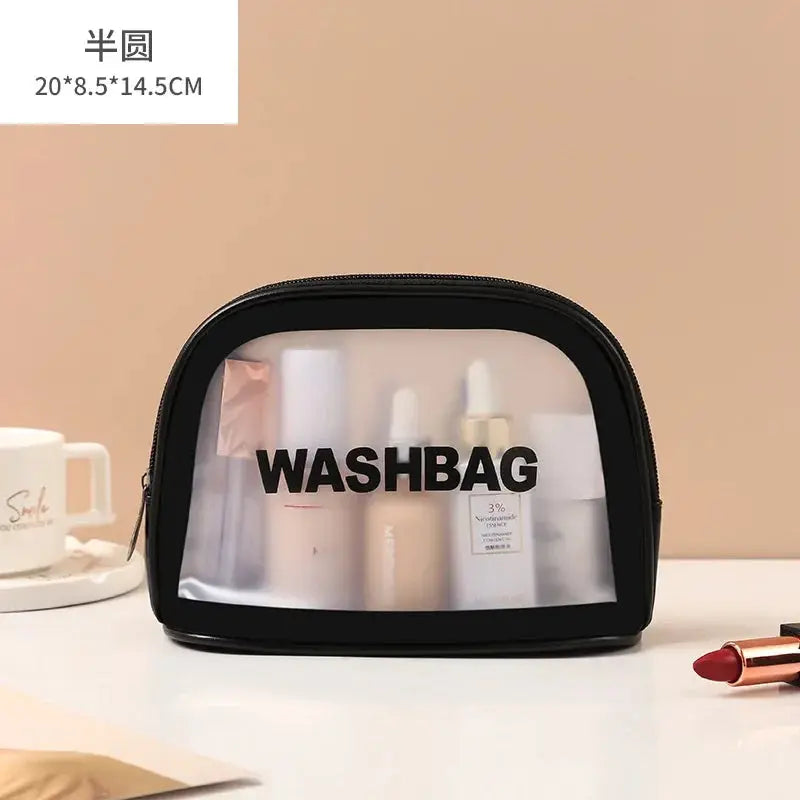 Women Portable Travel Wash Bag Female Transparent Waterproof Makeup Storage Pouch Large Capacity Cosmetic Organizer Beauty Case Le voyageur pratik