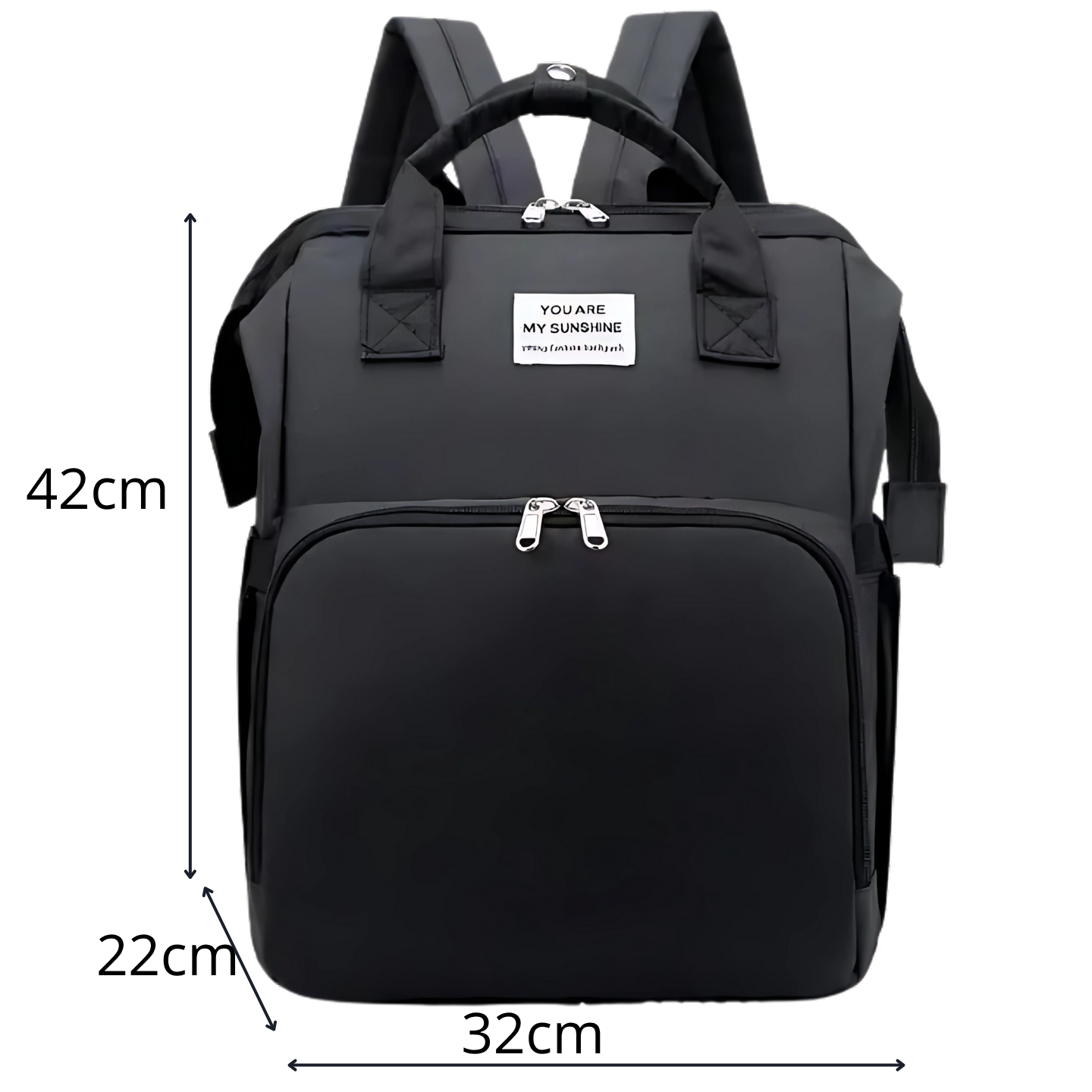 Sunny- Sac à langer pliable avec lit bébé intégré et port USB- Le voyageur pratik