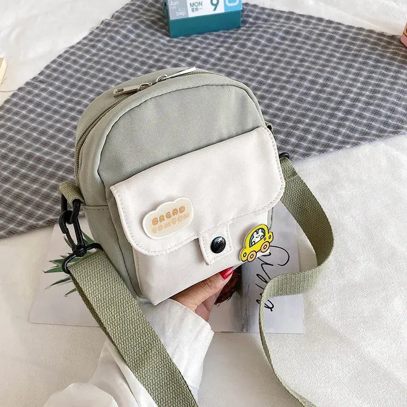 Mini Crossbody Bag for Women 2023 Fashion Small Female Canvas Shoulder Bags Korean Phone Purse Cute Students Purse Flap Bolsas Le voyageur pratik