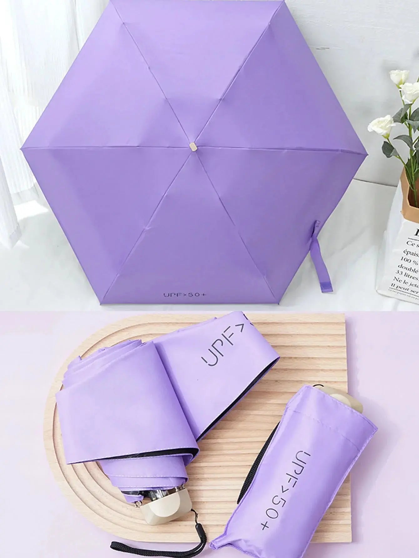 Mini Parapluie Pliant Ultraléger ,  Protection UV. Le voyageur pratik