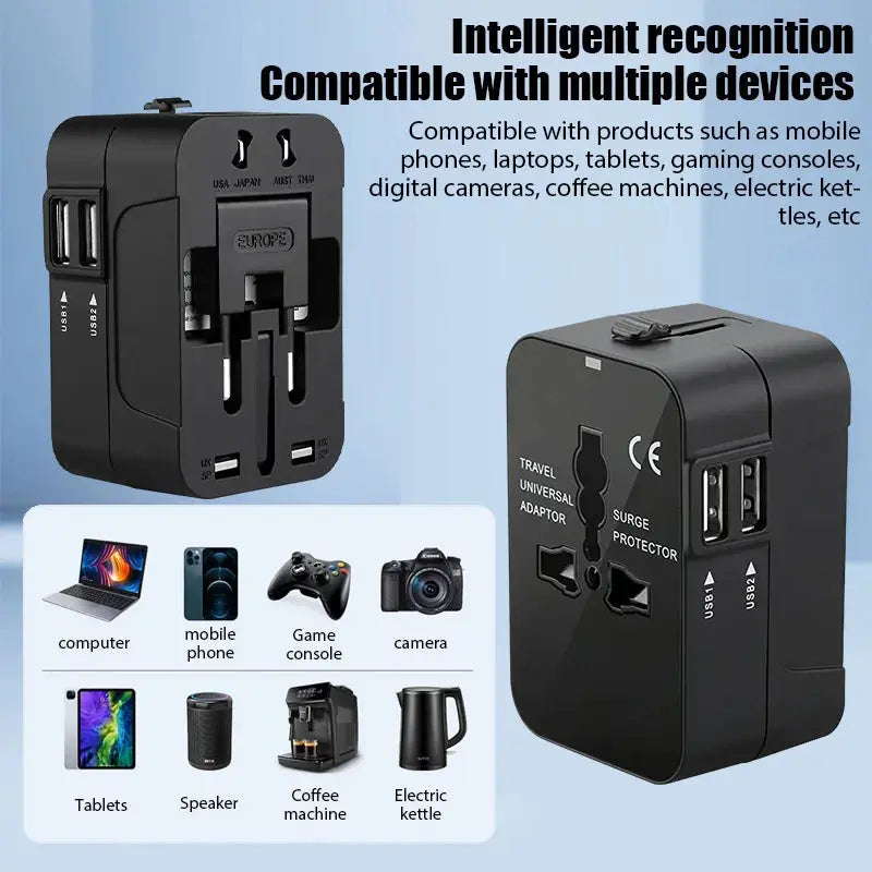 Prise multi plug universelle de voyage Le voyageur pratik