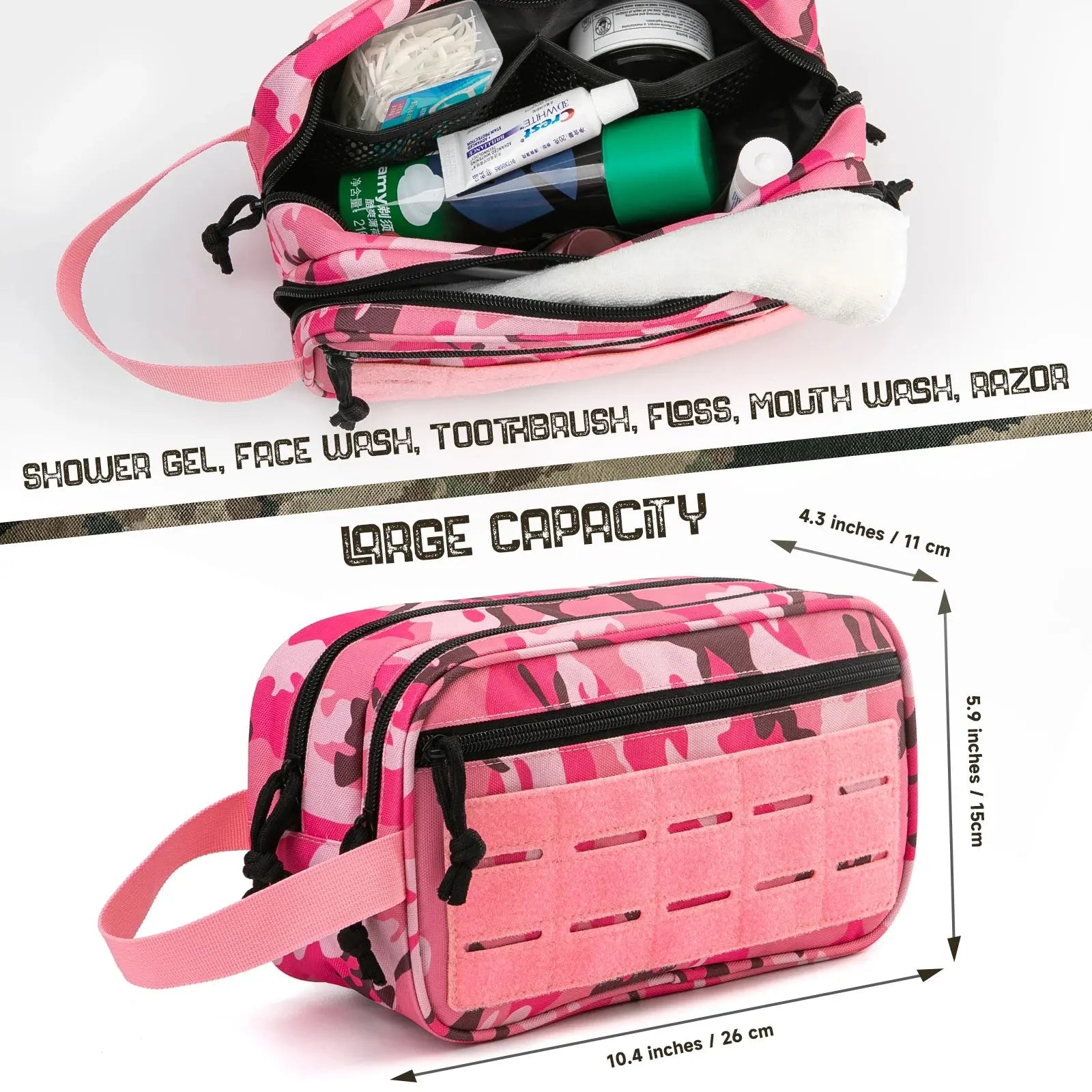 Sac de toilette tactique Le voyageur pratik