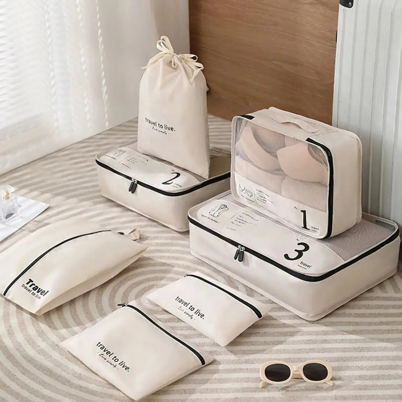 Set de rangement 7 pèces Le voyageur pratik