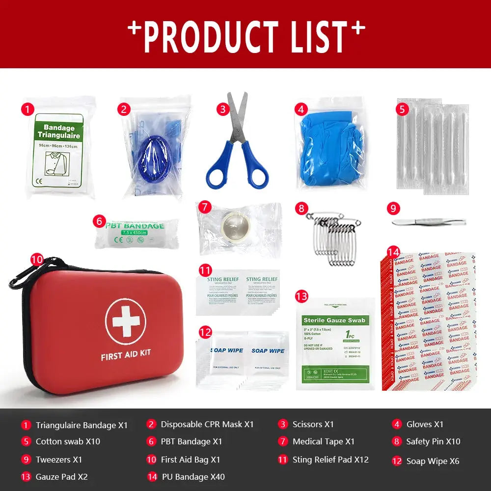 Trousse premier soin complète Le voyageur pratik